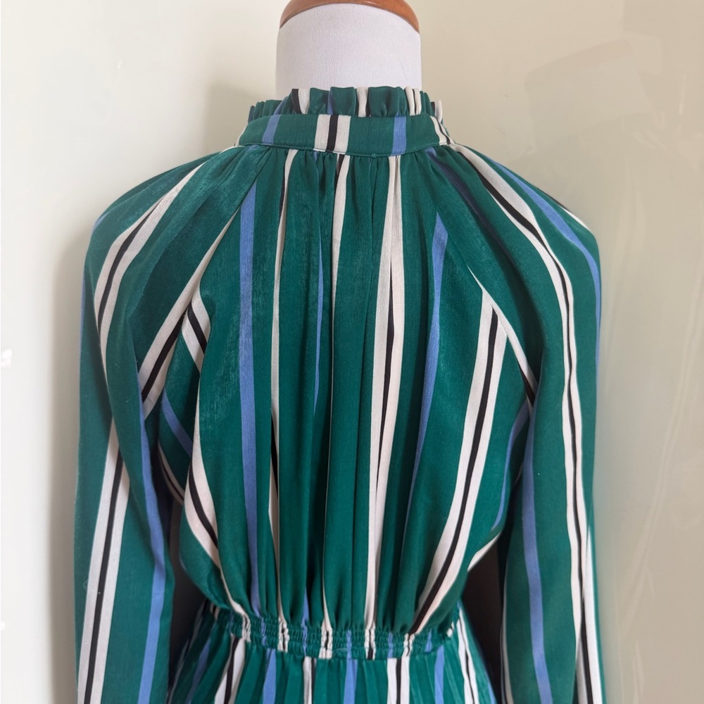 SFIZIO Studio Vintage Inspired Bow Tie Pleated Maxi Dress sz 2 - Picture 9 of 14